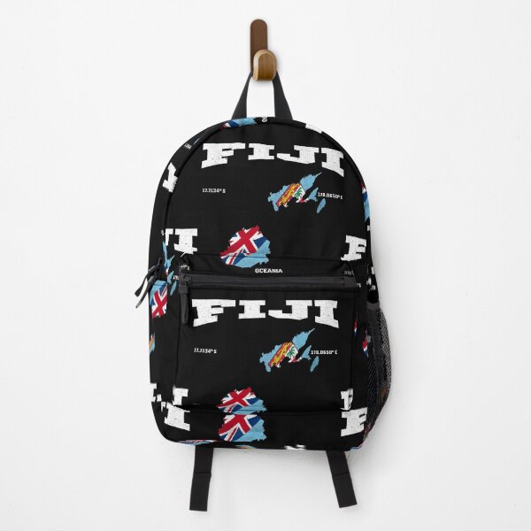 Item preview, Fijian flag and map, Fiji coordinates, Fiji location, Fiji vacation designed and sold by Flag Outfit.