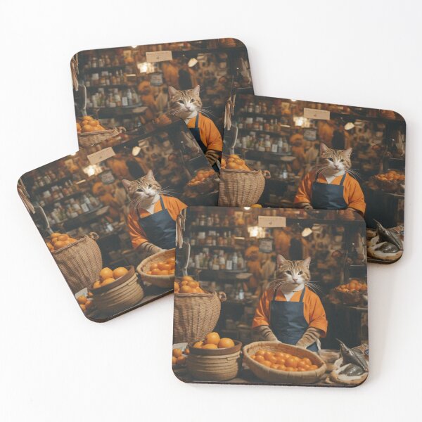 Item preview, Orange cat merchant designed and sold by boodesignart.