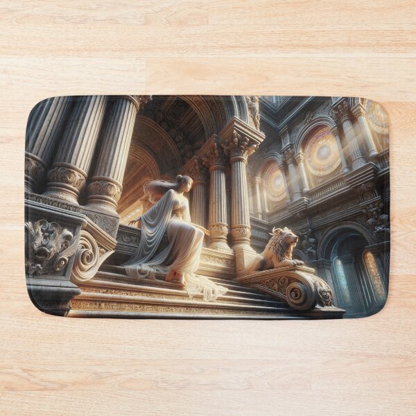 Item preview, Radiant Recline: The Ethereal Intersection of Fantasy and Elegance in a Luminous Digital Realm designed and sold by oanaunciuleanu.