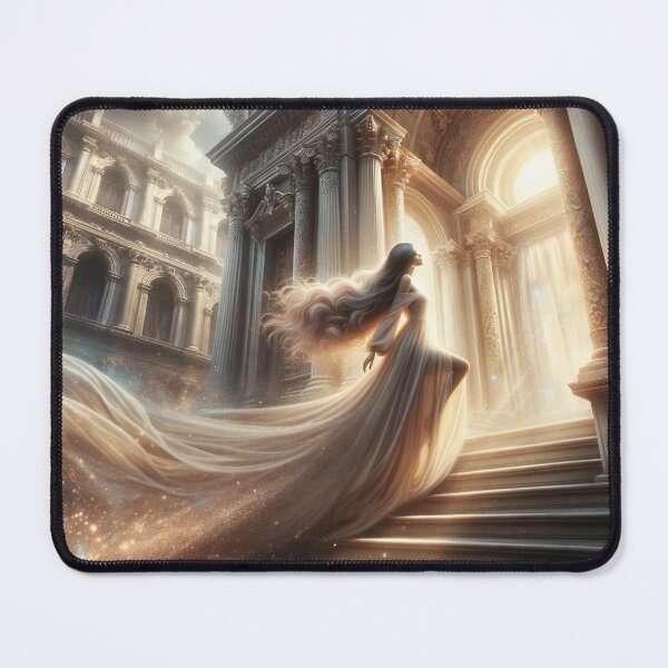 Item preview, Radiant Recline: The Ethereal Intersection of Fantasy and Elegance in a Luminous Digital Realm designed and sold by oanaunciuleanu.