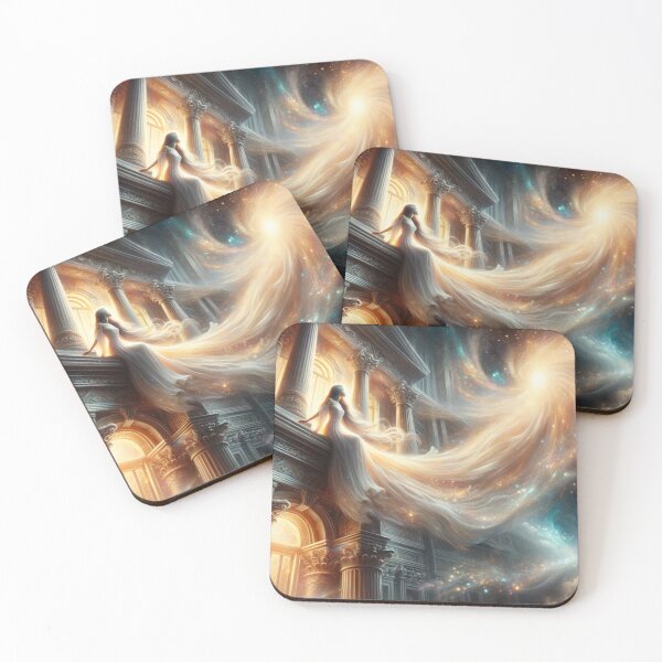 Item preview, Radiant Recline: The Ethereal Intersection of Fantasy and Elegance in a Luminous Digital Realm designed and sold by oanaunciuleanu.