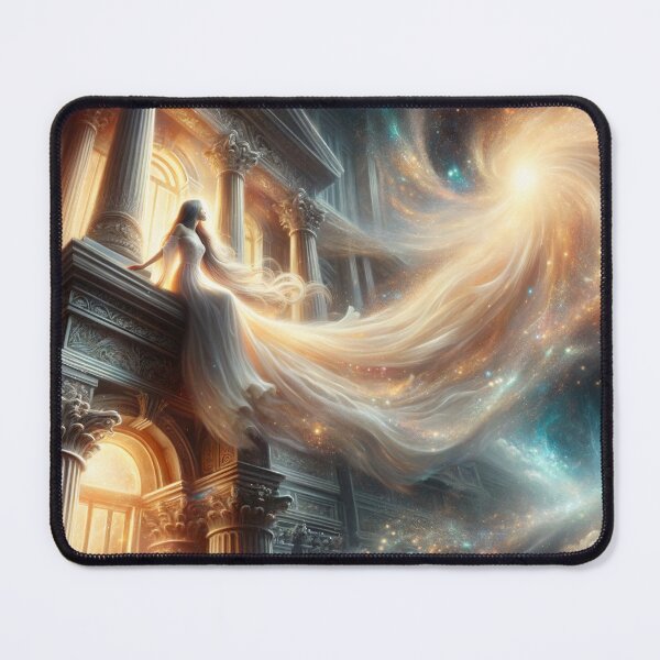 Item preview, Radiant Recline: The Ethereal Intersection of Fantasy and Elegance in a Luminous Digital Realm designed and sold by oanaunciuleanu.