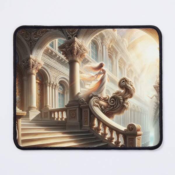 Item preview, Radiant Recline: The Ethereal Intersection of Fantasy and Elegance in a Luminous Digital Realm designed and sold by oanaunciuleanu.