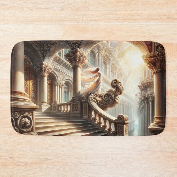 Item preview, Radiant Recline: The Ethereal Intersection of Fantasy and Elegance in a Luminous Digital Realm designed and sold by oanaunciuleanu.
