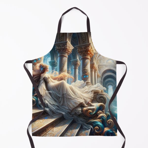 Item preview, Radiant Recline: The Ethereal Intersection of Fantasy and Elegance in a Luminous Digital Realm designed and sold by oanaunciuleanu.