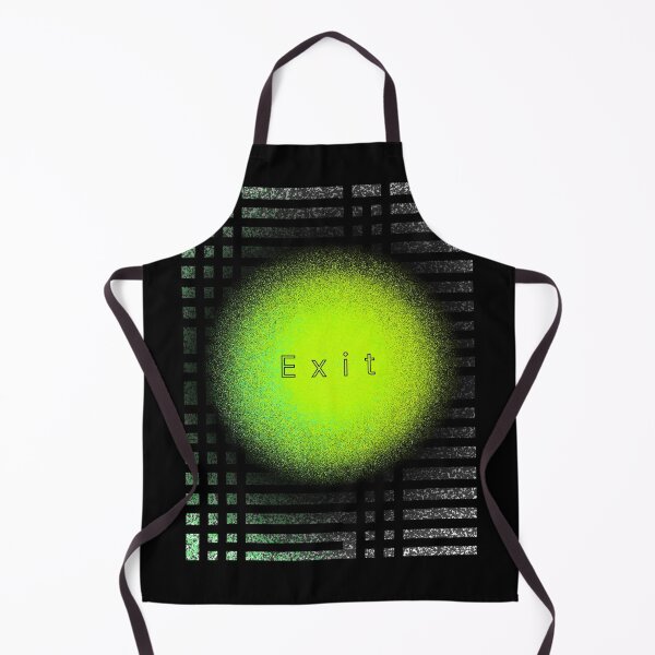 Item preview, EMO Pattern green black Exit escape alternative designed and sold by StickyGoddess.