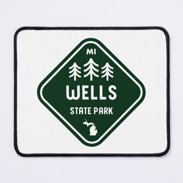 Item preview, Wells State Park Michigan Rhombus designed and sold by bivenart.