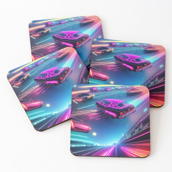 Item preview, Car Synthwave, neon, futurist, kids, game, children, future designed and sold by Cyber Kids.