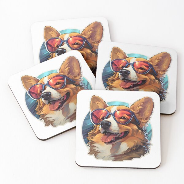 Item preview, Corgi Dog in Glasses: Cool Canine Style designed and sold by Artful-Adam.