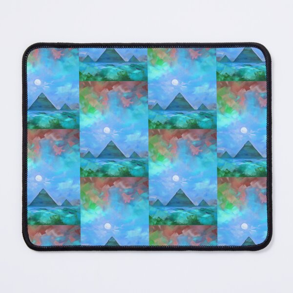 Item preview, The Pyramids of Giza, Egypt, Azure, AI Generated Art - One of the Seven Wonders of the Ancient World designed and sold by studioSharonKay.