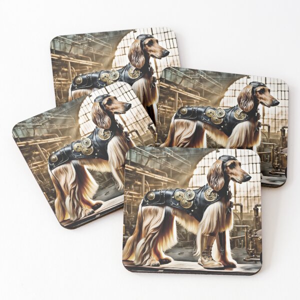 Item preview, Steampunk Afghan Hound designed and sold by Randy Turnbow.