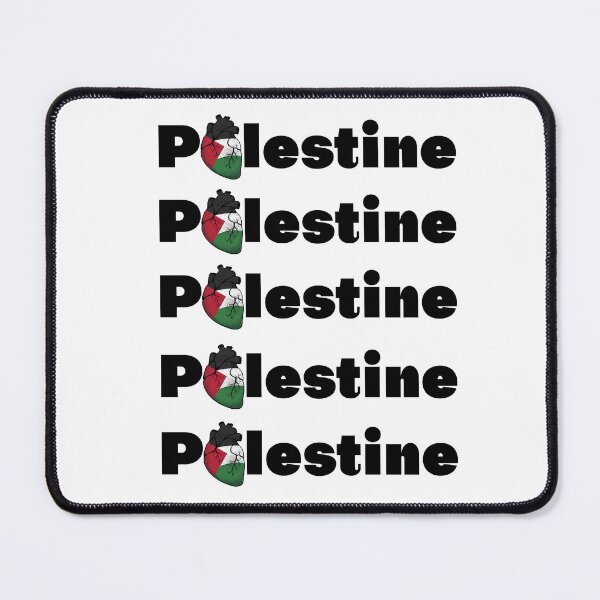 Item preview, Palestine Arabic Calligraphy with Palestinian Flag فلسطين designed and sold by ZamZamDesign.