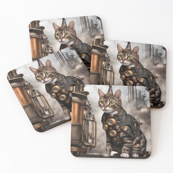 Item preview, Steampunk American Wirehair Cat designed and sold by Randy Turnbow.