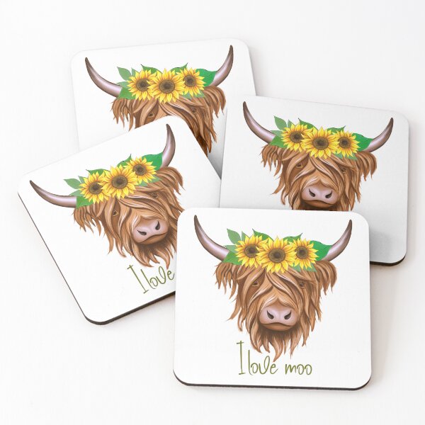 Item preview, I love moo. Highlands cow designed and sold by PepeCartoon.