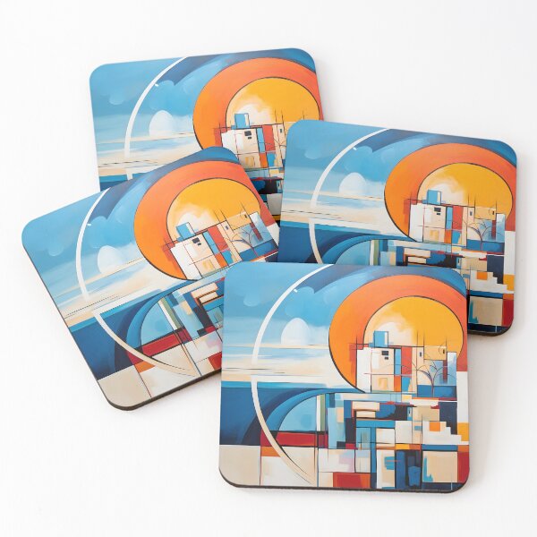 Item preview, Abstract seaview by AI designed and sold by workflou.