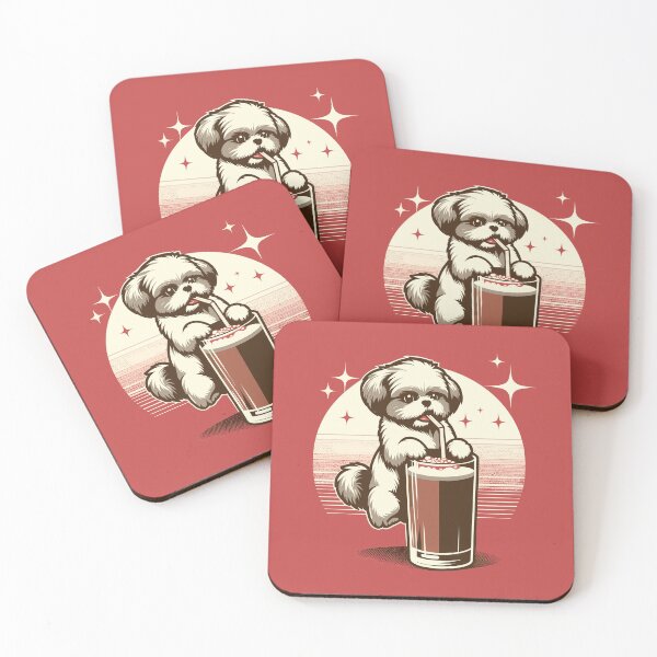 Item preview, Shih Tzu Puppy Loves Hot Chocolate With Marshmellows designed and sold by SubtleSplit.