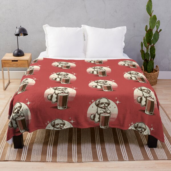 Item preview, Shih Tzu Puppy Loves Hot Chocolate With Marshmellows designed and sold by SubtleSplit.
