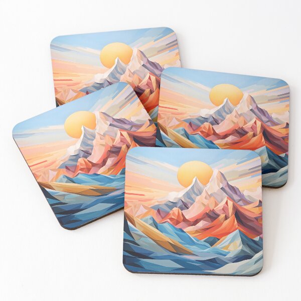 Item preview, Abstract mountainview by AI designed and sold by workflou.