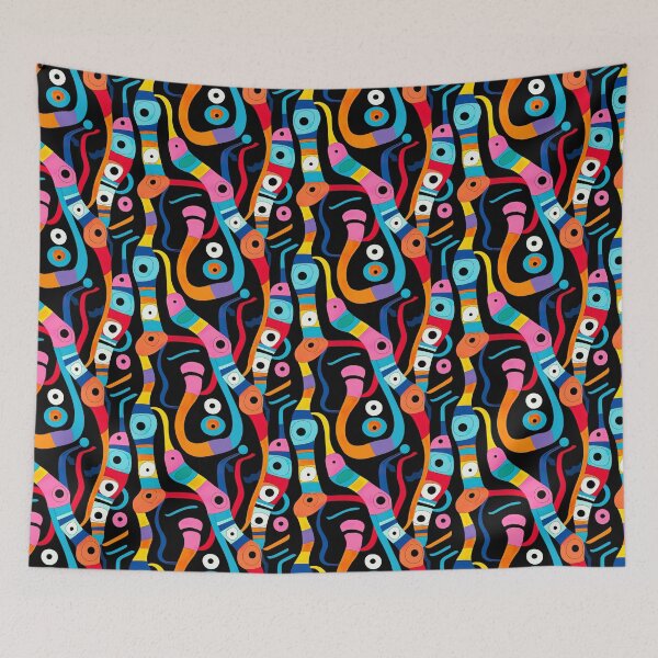 Artikelvorschau, Retro Design das an Popart Motive erinnert entworfen und verkauft von Pflugart.