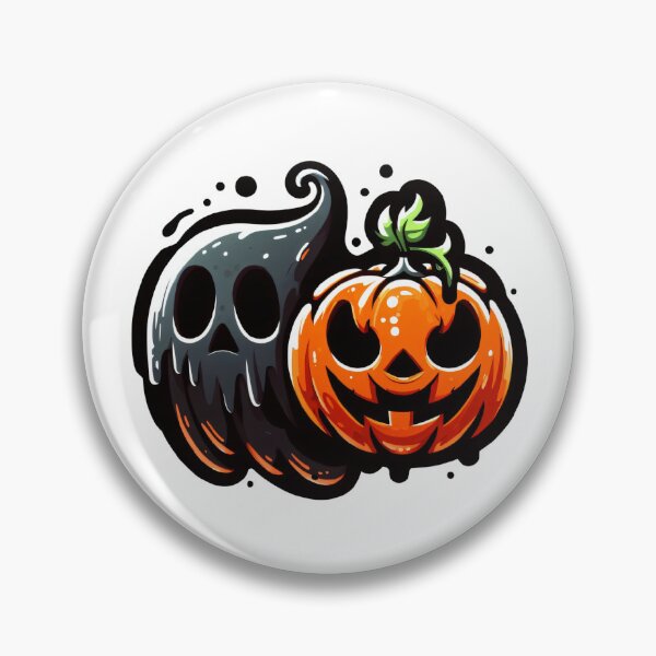 Item preview, Halloween ghost and pumpkin designed and sold by Minimug.
