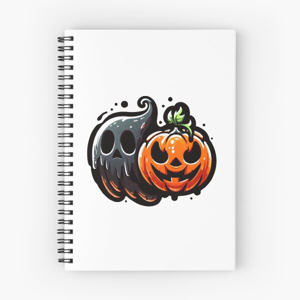 Item preview, Halloween ghost and pumpkin designed and sold by Minimug.
