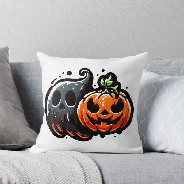 Item preview, Halloween ghost and pumpkin designed and sold by Minimug.