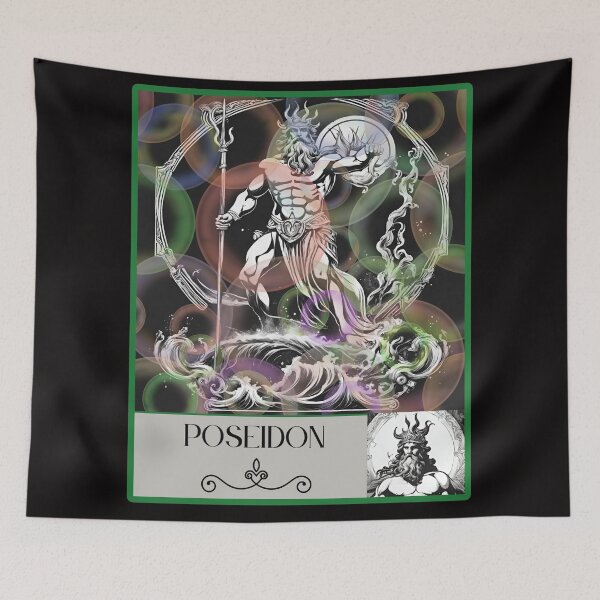 Item preview, Poseidon Greek Mythology designed and sold by MINOSDESIGN.
