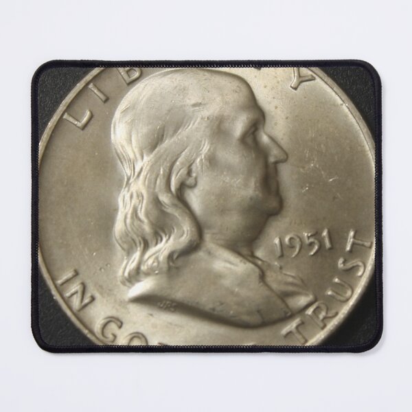 Item preview, 1951 Franklin Half Dollar designed and sold by coinsxcrochet.