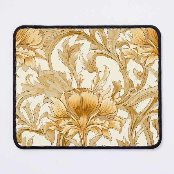 Item preview, A William Morris Inspired Brocade in Rich Golden Tones designed and sold by lantasticdesign.
