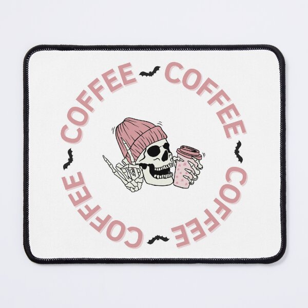 Item preview, Pink Skeleton Drinking Coffee designed and sold by GbzDigital.