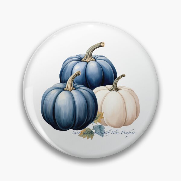 Item preview, Savor the Season with Blue Pumpkins designed and sold by whitebirchmerch.