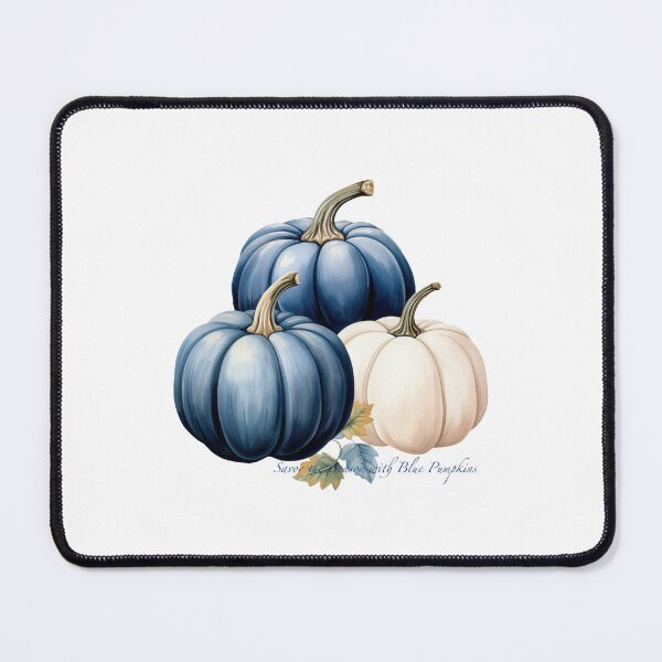 Item preview, Savor the Season with Blue Pumpkins designed and sold by whitebirchmerch.