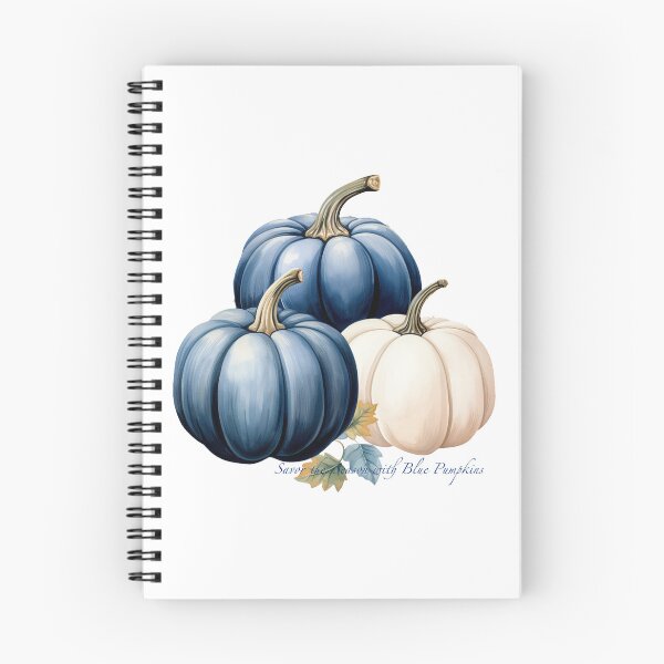 Item preview, Savor the Season with Blue Pumpkins designed and sold by whitebirchmerch.