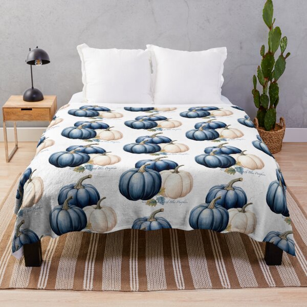 Item preview, Savor the Season with Blue Pumpkins designed and sold by whitebirchmerch.
