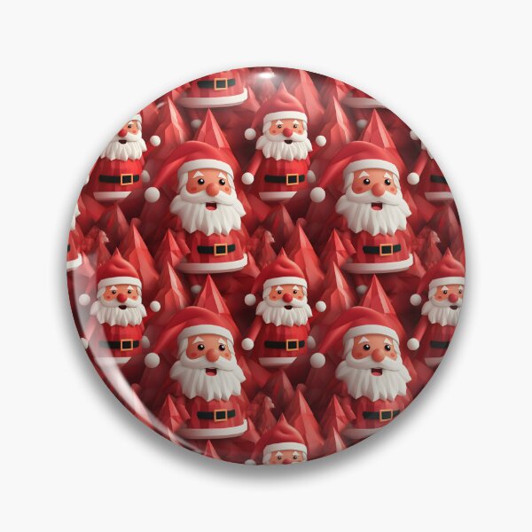 Item preview, Jolly Santa Claus Christmas Repeated Pattern in Festive Red designed and sold by soulofalion.