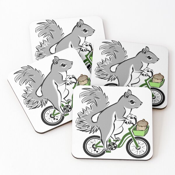 Item preview, Cute Squirrel Riding A Bike designed and sold by Acts Of Paint.