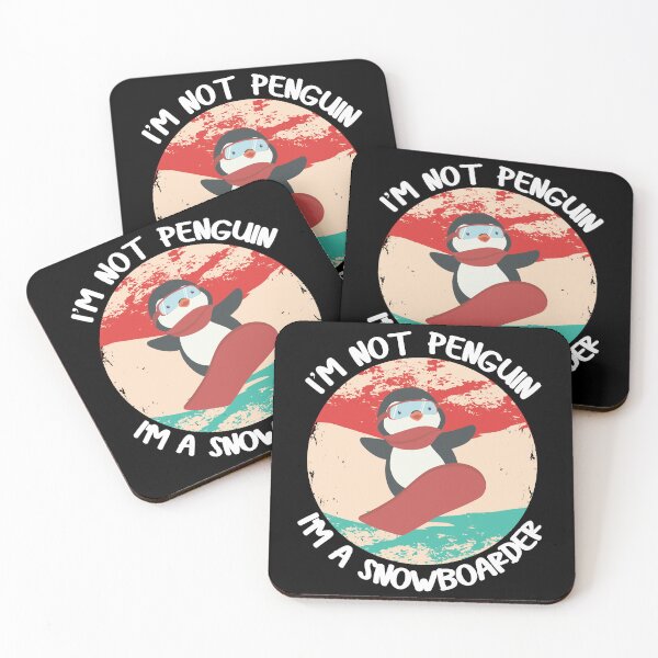 Item preview, Funny Penguin Snowboarder Winter Sport Lover designed and sold by Luckydesign1975.