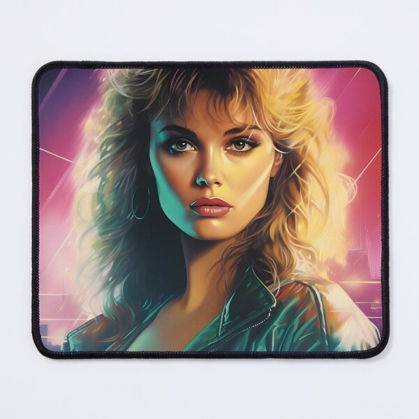 Item preview, 80s woman poster by AI designed and sold by workflou.