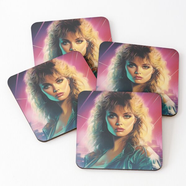 Item preview, 80s woman poster by AI designed and sold by workflou.
