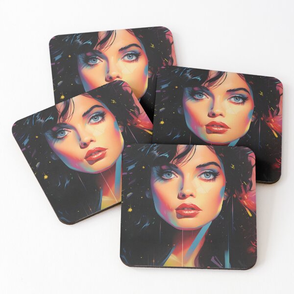 Item preview, 80s woman poster by AI designed and sold by workflou.