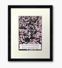 Pink Flowers Framed Print
