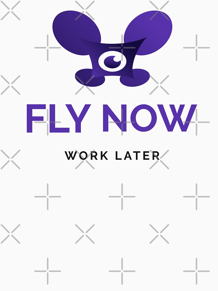 Thumbnail 7 of 7, Classic T-Shirt, Drone: Fly Now, Work Later designed and sold by Teesamust.