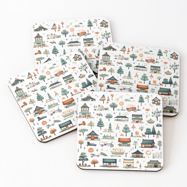 Item preview, Springtime Townscape Collection designed and sold by peach-lab01.