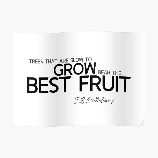 grow best fruit - moliere Poster