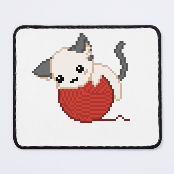 Item preview, cute cat pixel art designed and sold by BashPIXIE.