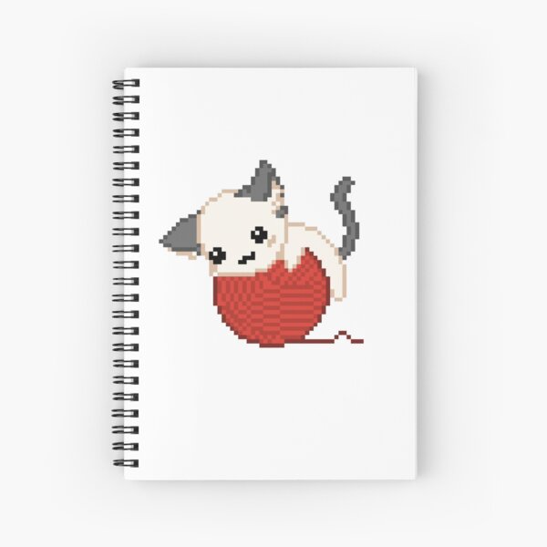 Item preview, cute cat pixel art designed and sold by BashPIXIE.