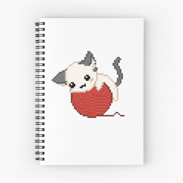 Item preview, cute cat pixel art designed and sold by BashPIXIE.