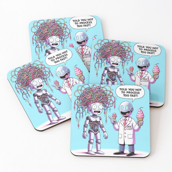 Item preview, Funny, AI Brain Freeze, "Don't Process to Fast",  designed and sold by WooshiArt.