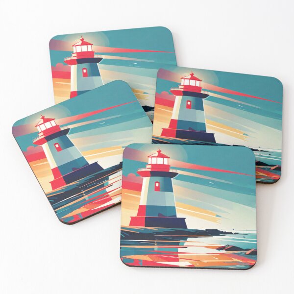 Item preview, Abstract Seascape Lighthouse designed and sold by KoliBabb.