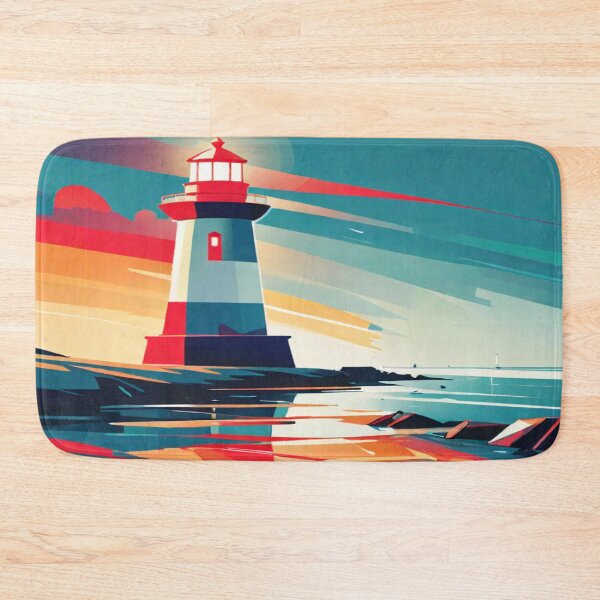 Item preview, Abstract Seascape Lighthouse designed and sold by KoliBabb.